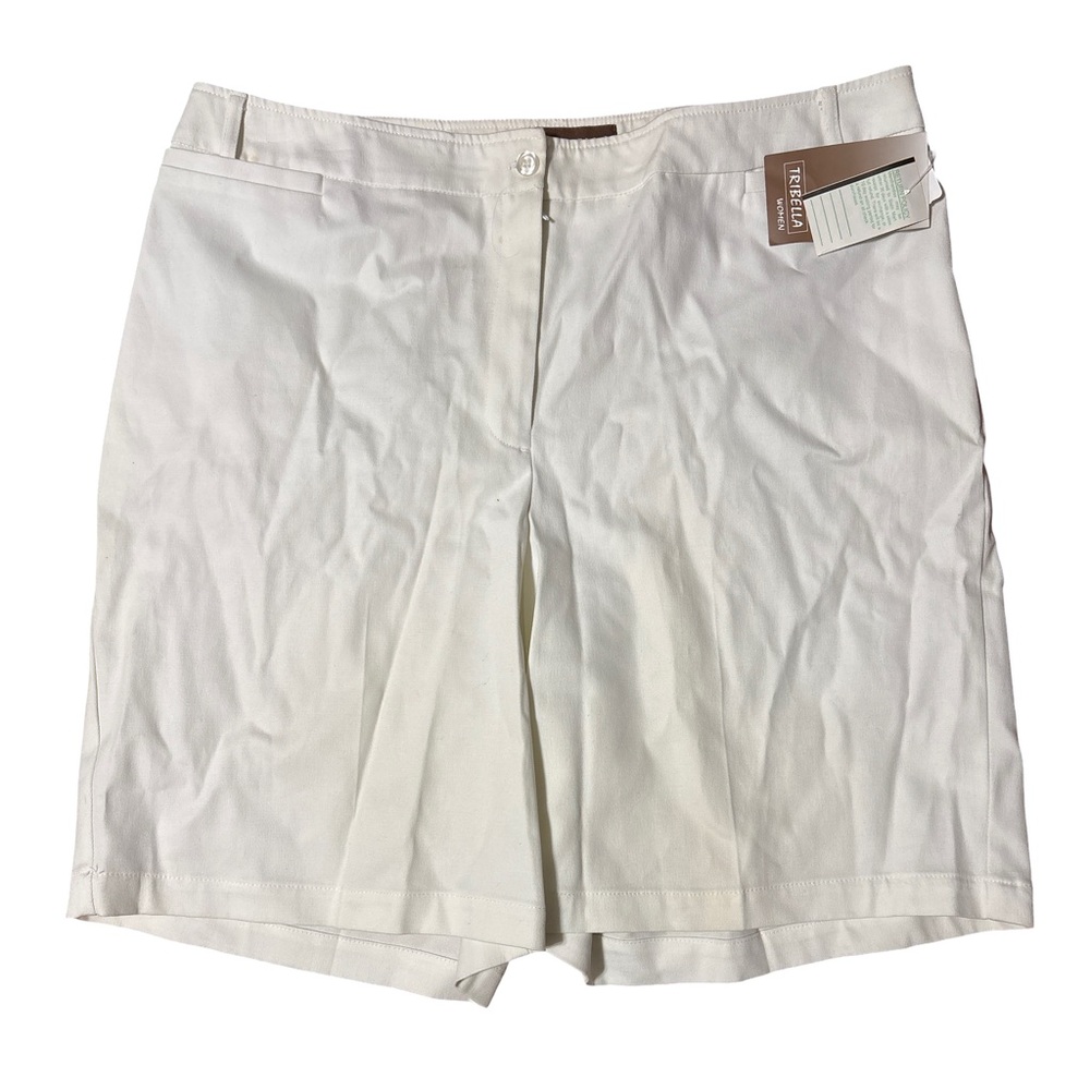 Tribella White Bermuda Shorts Women's Elegant